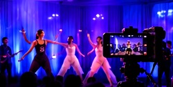 Colorfully lit live performance